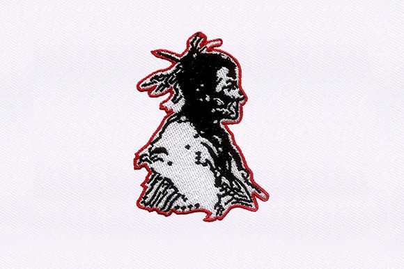 Chief Native Embroidery Design for Handmade Gifts