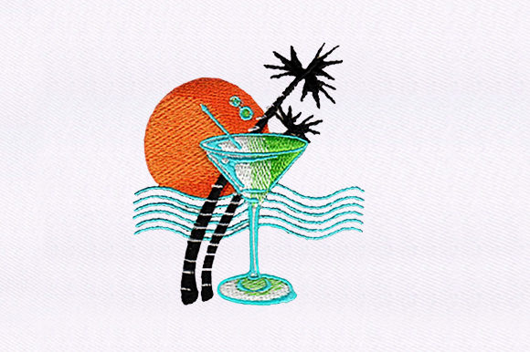 Cocktai by the Beach Design: A Business-Ready Embroidery Review