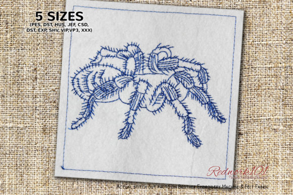 Hairy Tarantula Spider Redwork Review for Seasonal Use