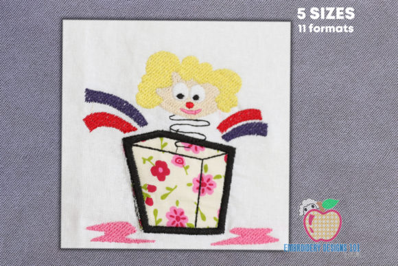 Joker in the Box Toy Applique
