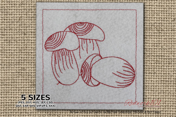 Porcini Mushroom Redwork: A Seasonal Embroidery Review