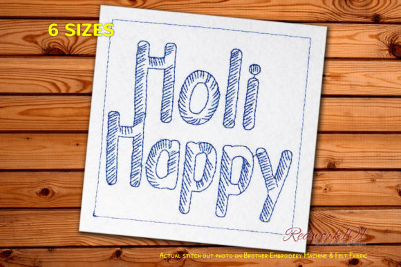 Reviewing Holi Celebrations Text for Seasonal Embroidery