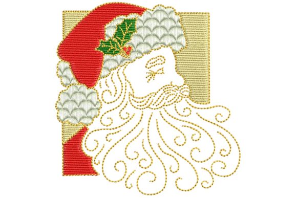 Vintage Santa Face Embroidery Design Review