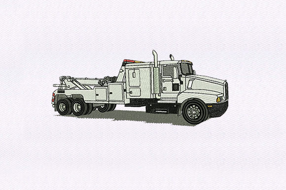 White Truck Embroidery Design Review for Holiday Products